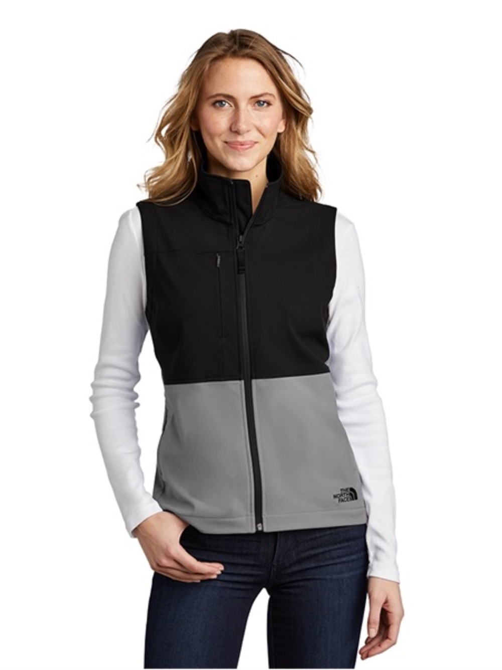 The North Face Women’s Two-Tone Softshell Vest - Black & Gray